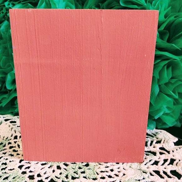 HAND CRAFTED EASTER Mini Wood Sign/Tiered Tray Decor/Bunny Rabbit & Jelly Beans - Picture 3 of 3